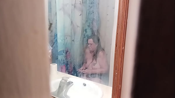 Caught step mom in bathroom masterbating
