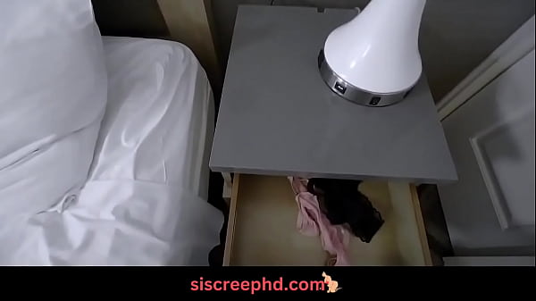 Step-brother caught sniffing Step-sib’s lingerie in the bedroom
