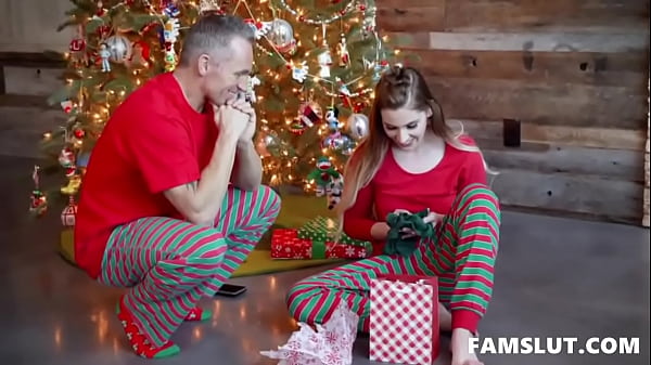 Step Dad Fucks His Hot Daughter on Christmas