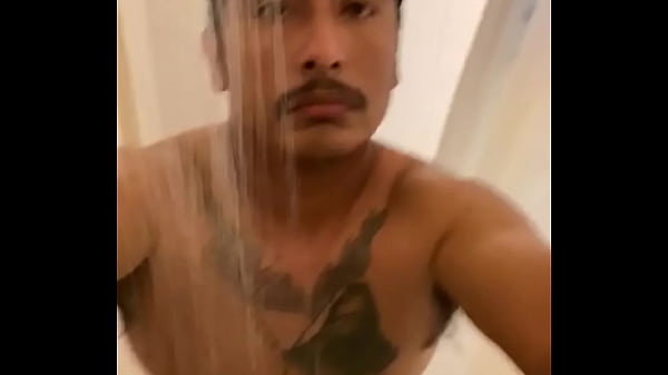 In shower