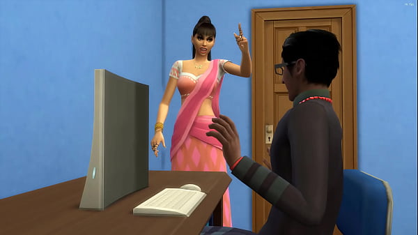 Indian stepmom catches her nerd stepson masturbating in front of the computer watching porn videos || adult videos || Porn Movies